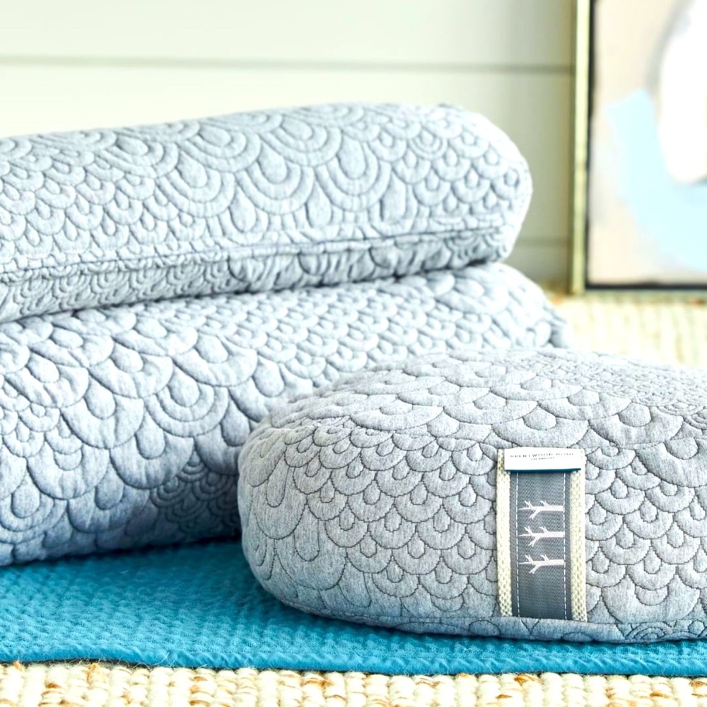 Set of two yoga pillows